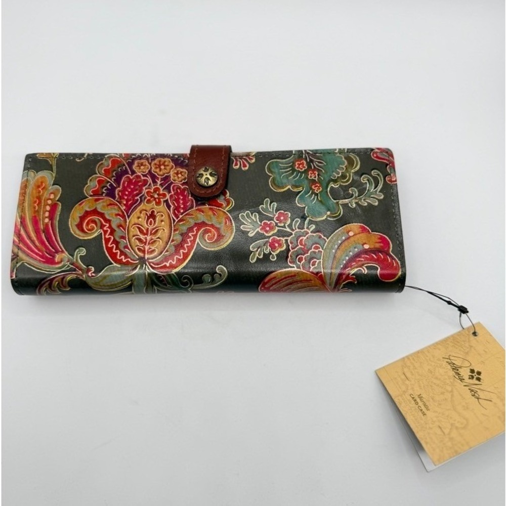 NEW Patricia Nash Marotta Floral Leather Card Case Wallet Multicolor NWT - Picture 12 of 14
